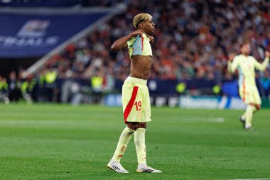 Lamine Yamal, UEFA Uluslar Ligi 2025 final maçında Portekiz ve İspanya milli takımları arasında görüldü (Maciej Rogowski)