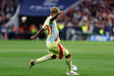 Lamine Yamal, UEFA Uluslar Ligi 2025 final maçında Portekiz ve İspanya milli takımları arasında görüldü (Maciej Rogowski)