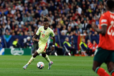 Nico Williams, UEFA Uluslar Ligi 2025 final maçında Portekiz ve İspanya milli takımları arasında görüldü (Maciej Rogowski)