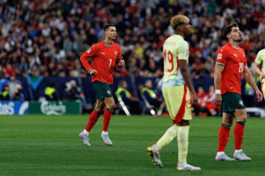 Cristiano Ronaldo, UEFA Uluslar Ligi 2025 final maçında Portekiz ve İspanya milli takımları arasında görüldü (Maciej Rogowski)