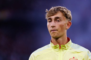 Dean Huijsen, UEFA Uluslar Ligi 2025 final maçında Portekiz ve İspanya milli takımları arasında görüldü (Maciej Rogowski)