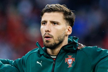 Ruben Dias, UEFA Uluslar Ligi 2025 final maçında Portekiz ve İspanya milli takımları arasında görüldü (Maciej Rogowski)