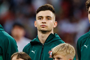 Francisco Conceicao, UEFA Uluslar Ligi 2025 final maçında Portekiz ve İspanya milli takımları arasında görüldü (Maciej Rogowski)