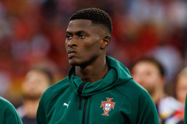 Nuno Mendes, UEFA Uluslar Ligi 2025 final maçında Portekiz ve İspanya milli takımları arasında görüldü (Maciej Rogowski)