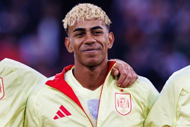 Lamine Yamal, UEFA Uluslar Ligi 2025 final maçında Portekiz ve İspanya milli takımları arasında görüldü (Maciej Rogowski)