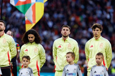 Portekiz ve İspanya milli takımları (Maciej Rogowski) arasında oynanan 2025 UEFA Uluslar Ligi final maçında İspanya 'nın oyuncuları görüldü (Maciej Rogowski)