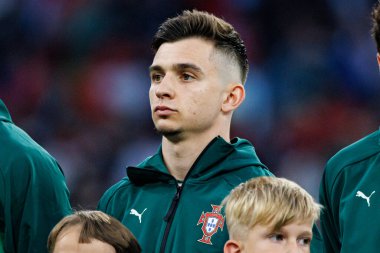 Francisco Conceicao, UEFA Uluslar Ligi 2025 final maçında Portekiz ve İspanya milli takımları arasında görüldü (Maciej Rogowski)