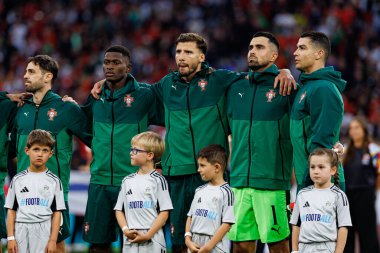 Portekiz Milletler Ligi 2025 final maçında Portekiz ve İspanya milli takımları (Maciej Rogowski)