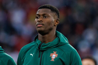 Nuno Mendes, UEFA Uluslar Ligi 2025 final maçında Portekiz ve İspanya milli takımları arasında görüldü (Maciej Rogowski)