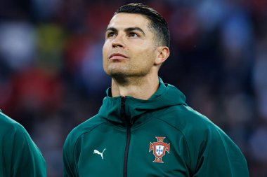 Cristiano Ronaldo, UEFA Uluslar Ligi 2025 final maçında Portekiz ve İspanya milli takımları arasında görüldü (Maciej Rogowski)