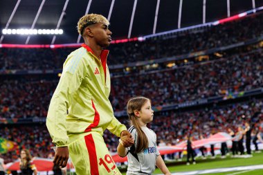 Lamine Yamal, UEFA Uluslar Ligi 2025 final maçında Portekiz ve İspanya milli takımları arasında görüldü (Maciej Rogowski)