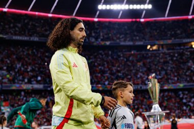 Marc Cucurella, UEFA Uluslar Ligi 2025 final maçında Portekiz ve İspanya milli takımları arasında görüldü (Maciej Rogowski)