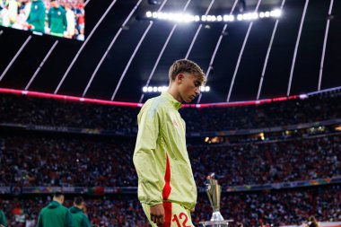 Dean Huijsen, UEFA Uluslar Ligi 2025 final maçında Portekiz ve İspanya milli takımları arasında görüldü (Maciej Rogowski)