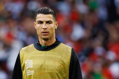 Cristiano Ronaldo, UEFA Uluslar Ligi 2025 final maçında Portekiz ve İspanya milli takımları arasında görüldü (Maciej Rogowski)