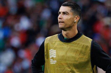 Cristiano Ronaldo, UEFA Uluslar Ligi 2025 final maçında Portekiz ve İspanya milli takımları arasında görüldü (Maciej Rogowski)