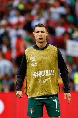 Cristiano Ronaldo, UEFA Uluslar Ligi 2025 final maçında Portekiz ve İspanya milli takımları arasında görüldü (Maciej Rogowski)