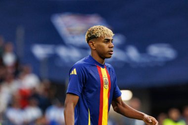 Lamine Yamal, UEFA Uluslar Ligi 2025 final maçında Portekiz ve İspanya milli takımları arasında görüldü (Maciej Rogowski)