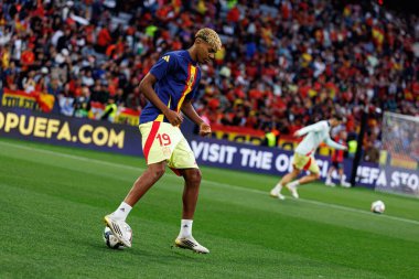 Lamine Yamal, UEFA Uluslar Ligi 2025 final maçında Portekiz ve İspanya milli takımları arasında görüldü (Maciej Rogowski)