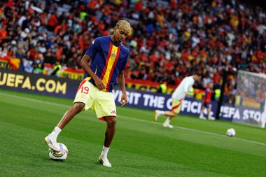 Lamine Yamal, UEFA Uluslar Ligi 2025 final maçında Portekiz ve İspanya milli takımları arasında görüldü (Maciej Rogowski)