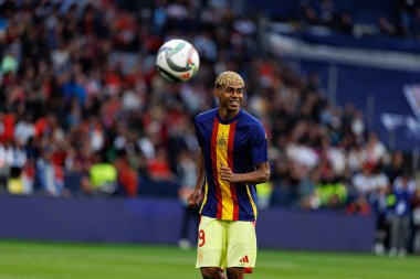 Lamine Yamal, UEFA Uluslar Ligi 2025 final maçında Portekiz ve İspanya milli takımları arasında görüldü (Maciej Rogowski)