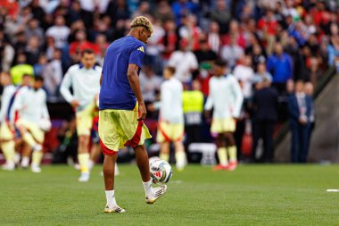 Lamine Yamal, UEFA Uluslar Ligi 2025 final maçında Portekiz ve İspanya milli takımları arasında görüldü (Maciej Rogowski)