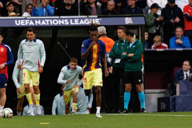  Nico Williams, UEFA Uluslar Ligi 2025 final maçında Portekiz ve İspanya milli takımları arasında görüldü (Maciej Rogowski)