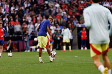 Lamine Yamal, UEFA Uluslar Ligi 2025 final maçında Portekiz ve İspanya milli takımları arasında görüldü (Maciej Rogowski)
