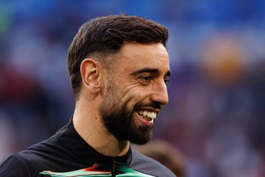 Bruno Fernandes, UEFA Uluslar Ligi 2025 final maçında Portekiz ve İspanya milli takımları arasında görüldü (Maciej Rogowski)