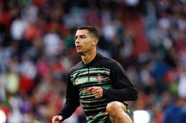 Cristiano Ronaldo, UEFA Uluslar Ligi 2025 final maçında Portekiz ve İspanya milli takımları arasında görüldü (Maciej Rogowski)