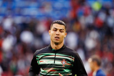 Cristiano Ronaldo, UEFA Uluslar Ligi 2025 final maçında Portekiz ve İspanya milli takımları arasında görüldü (Maciej Rogowski)