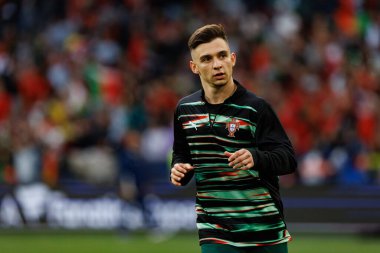 Francisco Conceicao, UEFA Uluslar Ligi 2025 final maçında Portekiz ve İspanya milli takımları arasında görüldü (Maciej Rogowski)