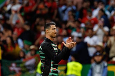 Cristiano Ronaldo, UEFA Uluslar Ligi 2025 final maçında Portekiz ve İspanya milli takımları arasında görüldü (Maciej Rogowski)