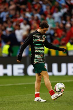 Portekiz ve İspanya milli takımları arasında oynanan 2025 UEFA Uluslar Ligi final maçında Bernardo Silva görüldü (Maciej Rogowski)