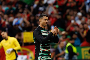 Cristiano Ronaldo, UEFA Uluslar Ligi 2025 final maçında Portekiz ve İspanya milli takımları arasında görüldü (Maciej Rogowski)