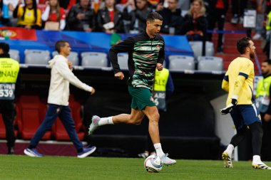 Cristiano Ronaldo, UEFA Uluslar Ligi 2025 final maçında Portekiz ve İspanya milli takımları arasında görüldü (Maciej Rogowski)