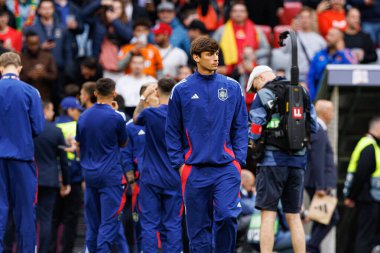 Robin Le Normand, UEFA Uluslar Ligi 2025 final maçında Portekiz ve İspanya milli takımları arasında görüldü (Maciej Rogowski)