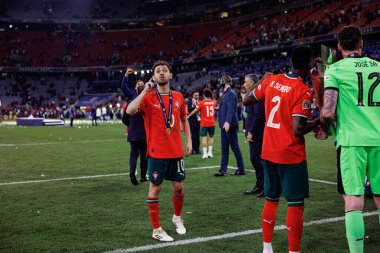 Portekiz ve İspanya milli takımları arasında oynanan 2025 UEFA Uluslar Ligi final maçında Bernardo Silva görüldü (Maciej Rogowski)