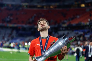 Portekiz ve İspanya milli takımları arasında oynanan 2025 UEFA Uluslar Ligi final maçında Bernardo Silva görüldü (Maciej Rogowski)