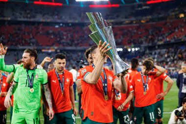 Joao Palhinha, UEFA Uluslar Ligi 2025 final maçında Portekiz ve İspanya milli takımları arasında görüldü (Maciej Rogowski)