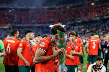 Renato Veiga, UEFA Uluslar Ligi 2025 final maçında Portekiz ve İspanya milli takımları arasında görüldü (Maciej Rogowski)