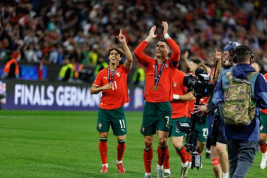 Cristiano Ronaldo, UEFA Uluslar Ligi 2025 final maçında Portekiz ve İspanya milli takımları arasında görüldü (Maciej Rogowski)