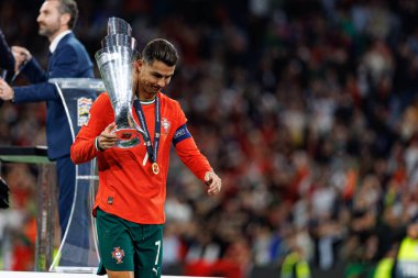 Cristiano Ronaldo, UEFA Uluslar Ligi 2025 final maçında Portekiz ve İspanya milli takımları arasında görüldü (Maciej Rogowski)