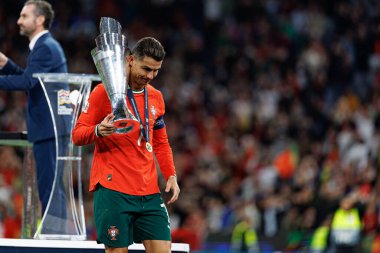 Cristiano Ronaldo, UEFA Uluslar Ligi 2025 final maçında Portekiz ve İspanya milli takımları arasında görüldü (Maciej Rogowski)