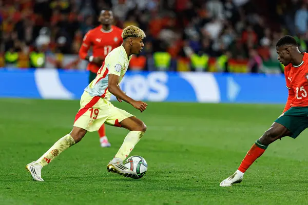 Lamine Yamal, UEFA Uluslar Ligi 2025 final maçında Portekiz ve İspanya milli takımları arasında görüldü (Maciej Rogowski)