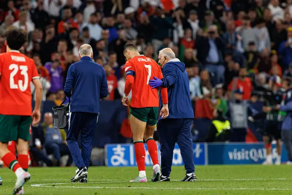 Cristiano Ronaldo, UEFA Uluslar Ligi 2025 final maçında Portekiz ve İspanya milli takımları arasında görüldü (Maciej Rogowski)