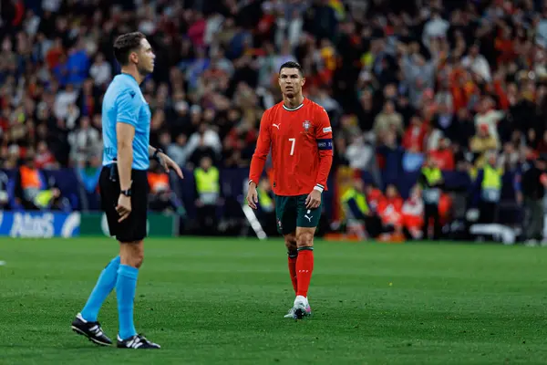 Cristiano Ronaldo, UEFA Uluslar Ligi 2025 final maçında Portekiz ve İspanya milli takımları arasında görüldü (Maciej Rogowski)