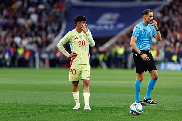 Portekiz ve İspanya milli takımları (Maciej Rogowski) arasında oynanan UEFA Uluslar Ligi 2025 final maçında Pedri görüldü (Maciej Rogowski)