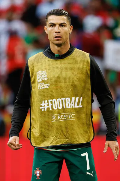 Cristiano Ronaldo, UEFA Uluslar Ligi 2025 final maçında Portekiz ve İspanya milli takımları arasında görüldü (Maciej Rogowski)