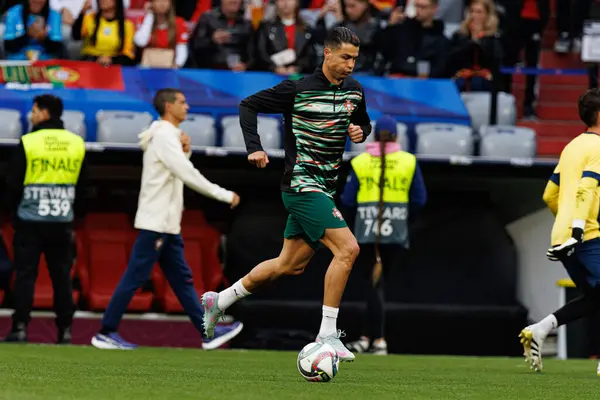 Cristiano Ronaldo, UEFA Uluslar Ligi 2025 final maçında Portekiz ve İspanya milli takımları arasında görüldü (Maciej Rogowski)