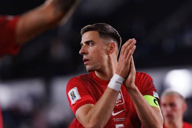 Jan Bednarek, Finlandiya ve Polonya milli takımları arasındaki 2026 Dünya Kupası ön eleme maçında görüldü (Maciej Rogowski)